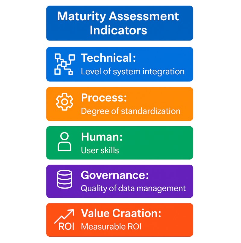 سطوح بلوغ SAP از Ad-hoc تا Transformative